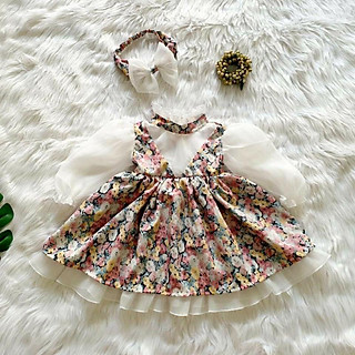 combo 2 món đầm hoa xinh công chúa