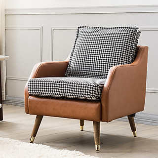 Sofa Đơn Đẹp Phong Cách Châu Âu Sang Trọng - Ghế Sofa Phòng Khách Nệm Nỉ Cao Cấp