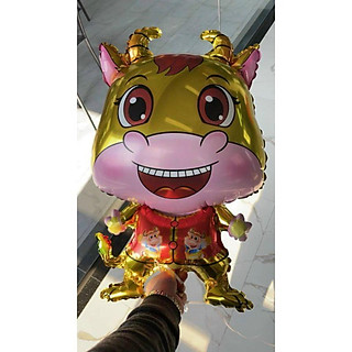 bóng nhôm hình trâu vàng năm 2021