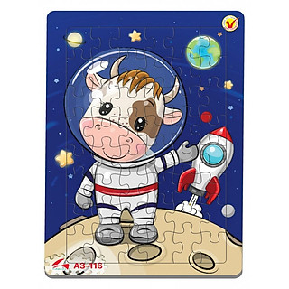 Bộ Tranh Ghép Hình A3, 48 mảnh ghép, Tranh Xếp Hình Đội bay siêu đẳng, Doreamon, Đồ Chơi Trí Tuệ Trẻ Em MecoMart