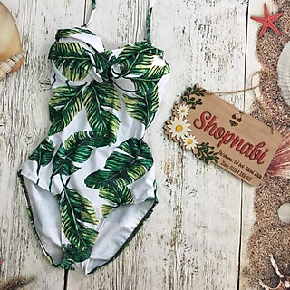 Đồ bơi bikini 1 mảnh lá bự mút dày