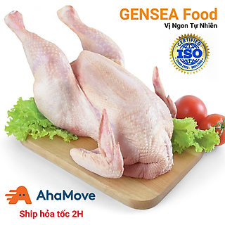 Gà Dai Nguyên Con Nhật Bản GENSEA Food G5012 (1-1,5Kg/Con) Làm Sạch Thịt Gà Tươi Ngon Như Gà Ta Thả Vườn