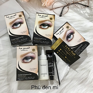 Phủ đen mi dạng tuyp . phủ nhanh mi đẹp có 3 màu đen nâu và cà phê. 1 bộ 2 thuốc phủ 1chổi 1găng ta