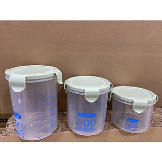 SET 3 LỌ NHỰA CHIA VẠCH ĐỰNG THỰC PHẨM