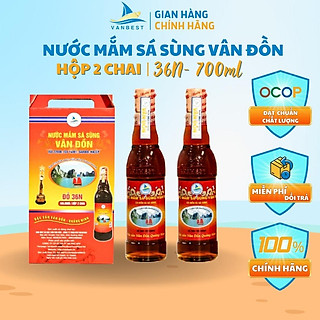 Nước mắm sá sùng Vân Đồn Vanbest 700ml đỏ 36 độ đạm chính hãng, nước mắm sá sùng lên men tự nhiên dinh dưỡng thơm ngon