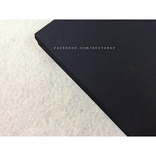 Giấy Màu, Bìa Màu, Giấy Làm Thiệp, Giấy đen dày, Giấy mỹ thuật, Giấy làm Scrapbook (Đen)