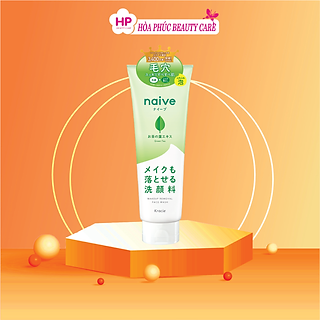Sữa Rửa Mặt Tẩy Trang Kracie Naive Chiết Xuất Lá Trà 200G