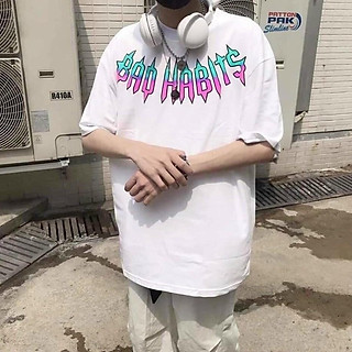 Áo thun tay lỡ unisex form rộng Bad Rabit nam nữ phong cách ulzzang Wind