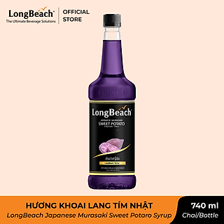 Siro Khoai Lang Tím Nhật - LongBeach Japanese Murasaki Sweet Potato Flavoured Syrup 740 ml
