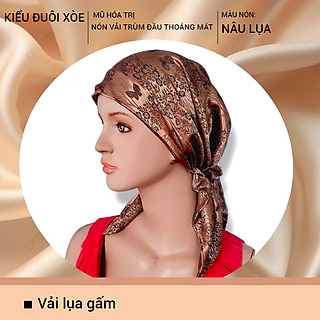 Nón hóa trị vải mềm mát, hút mồ hôi, bệnh nhân ung thư, chemo hat, cancer hat, nón trùm đầu, mũ vải