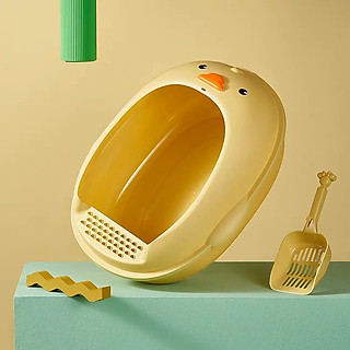 ￼Khay vệ sinh cho mèo hình vịt con đáng yêu cute phô mai que