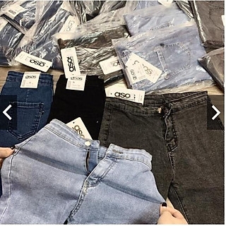 Quần jean nữ lưng cao 1 nút