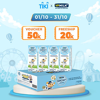 Sữa Tiệt Trùng Có Đường VPMilk Grow+ Hộp 180ml (Thùng 48 Hộp)