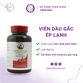 Viên Dầu Gấc Ép Lạnh Trần Mao - Nuôi Dưỡng Da Từ Sâu Bên Trong