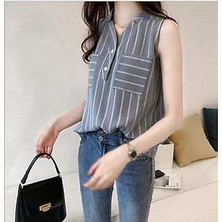 Áo sơ mi công sở và dạo phố vải cao cấp SM09 khoét nách mẫu HOT