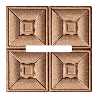 Bộ 10 tấm xốp dán tường 3D giả da