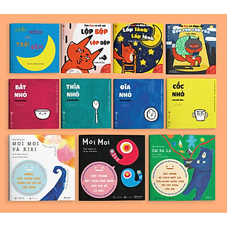 Combo 11 cuốn Ehon dành cho bé từ 0 tuổi (ĐỒ VẬT - MOIMOI VÀ NHỮNG NGƯỜI BẠN - CÁO KEN - CHIẾC MIỆNG CỦA TRỜI ĐÊM)