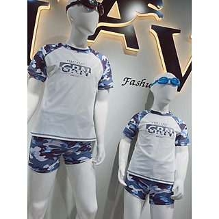 Đồ bơi bé trai rời size đại trắng TỚI 50KG