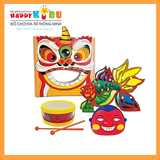 Lồng đèn Trung Thu Happy Kibu - Lồng Đèn Trung Thu Xanh - Cá Chép