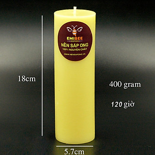 Nến Thơm Sáp Ong 120 giờ, thơm mật ong, làm sạch không khí, cải thiện hô hấp, giấc ngủ sâu, không độc tố.
