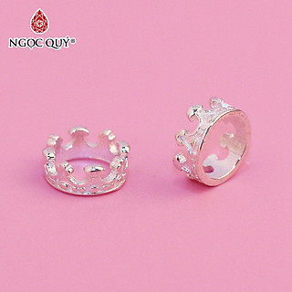 Charm bạc chặn hạt vương miệng - Ngọc Quý Gemstones