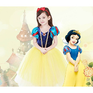 Đầm bạch tuyết bé gái
