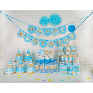 combo bóng bay, rèm, phụ kiện