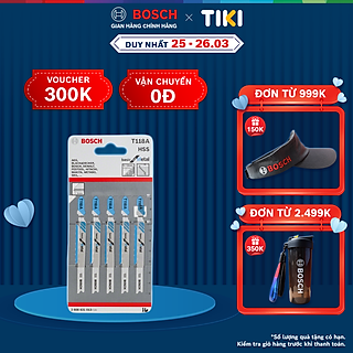 Lưỡi Cưa Lọng T Bosch bộ 5 lưỡi