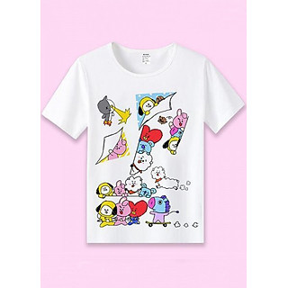 Áo thun BT21 BTS cute