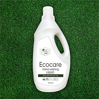 Nước Rửa Tay Bồ Hòn Hữu Cơ ECOCARE 1 lít - Sạch khuẩn, chăm sóc da tay, tinh dầu khử mùi - Mẫu mới 2020