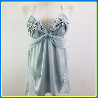 Váy ngủ sexy Q130 - váy ngủ nữ  - Đầm ngủ nữ hai dây vải lụa satin cao cấp
