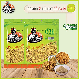 Combo 2 túi hạt cỏ cà ri Ông Chà Và 500g (Fenugreek)
