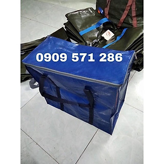 Túi bạc xanh cam đựng đồ chuyển nhà, túi bạt túi dứa, túi shiper