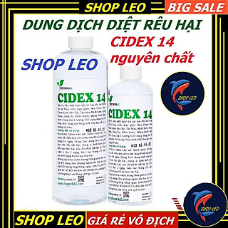Dung dịch phòng trị rêu hại Cidex 14 nguyên chất - Diệt rêu hại hồ thủy sinh - Hồ cá cảnh