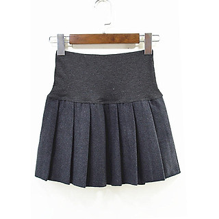 Chân váy dạ ngắn xòe xếp ly thời trang thu đông