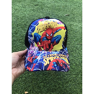 Nón kết bé trai hình người nhện màu đen siêu hot - PP9143