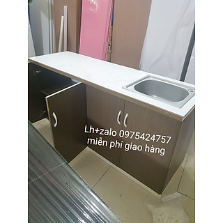 Tủ bếp MINI sẵn bồn rửa mặt gạch nhựa đài loan