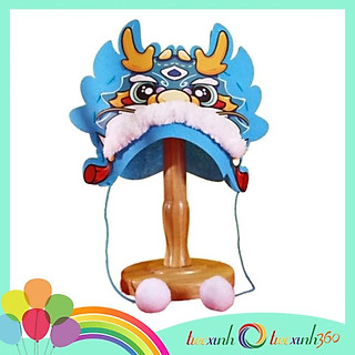 Nón hình đầu lân tự làm thủ công diy