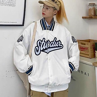 Áo Khoác Bomber Nam Nữ Unisex In Chữ Dù 2 Lớp Ulzzang