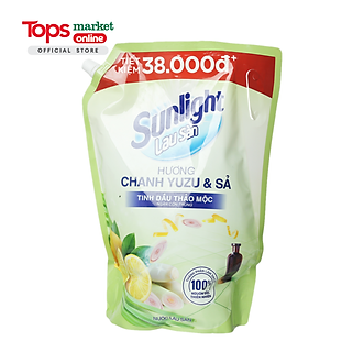 Nước Lau Sàn Sunlight Tinh Dầu Thảo Mộc Hương Chanh Yuzu Và Sả 3.4KG