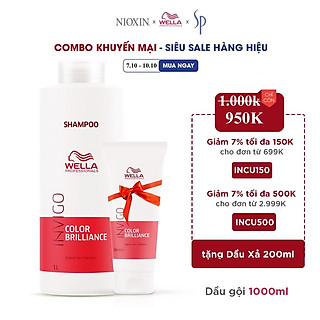 Dầu Gội Wella Invigo Bảo Vệ Tóc Nhuộm, Duy Trì Độ Sáng Bóng Color Brilliance Shampoo