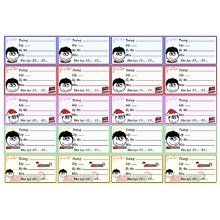 Nhãn vở độ Mixi 40 nhãn decal bóc dán/nhãn dán Game độ mixi