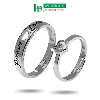 Nhẫn Đôi Bạc Nhẫn Cặp Bạc - Mãi Mãi Yêu Mình Em - BẠC HIỂU MINH NC517