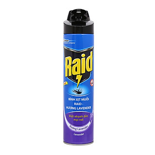 Bình Xịt Muỗi RAID Hương Lavender 600ML