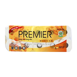 Lốc 10 Cuộn Giấy Vệ Sinh Premier Deluxe