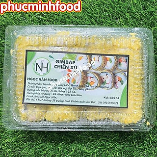 Gimbap (Kimbap) Hàn Quốc Chiên Xù Giòn Rụm - Hộp 500Gram (4 Thanh)
