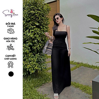 Đầm Maxi 2 Dây Xoắn Hở Lưng (SN050)