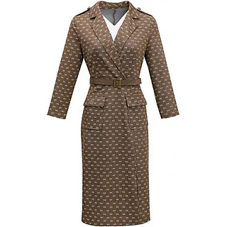 Đầm thun cổ vest sang trọng, đầm dự tiệc cao cấp