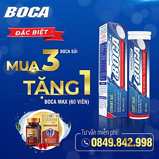 Mua 3 sủi BOCA tặng 1 BOCA MAX hỗ trợ xương khớp ALIFACO từ CHLB Đức
