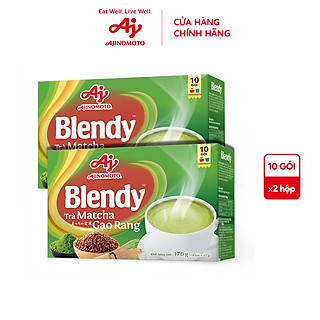 Combo 2 hộp Trà matcha gạo rang Blendy 160g